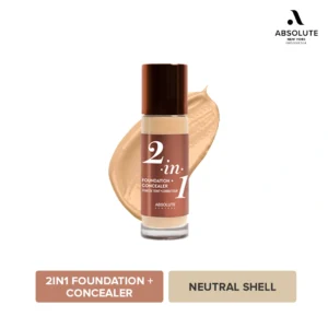 Absolute New York 2 in 1 Foundation & Concealer MFFC02 Neutral Shell (2)