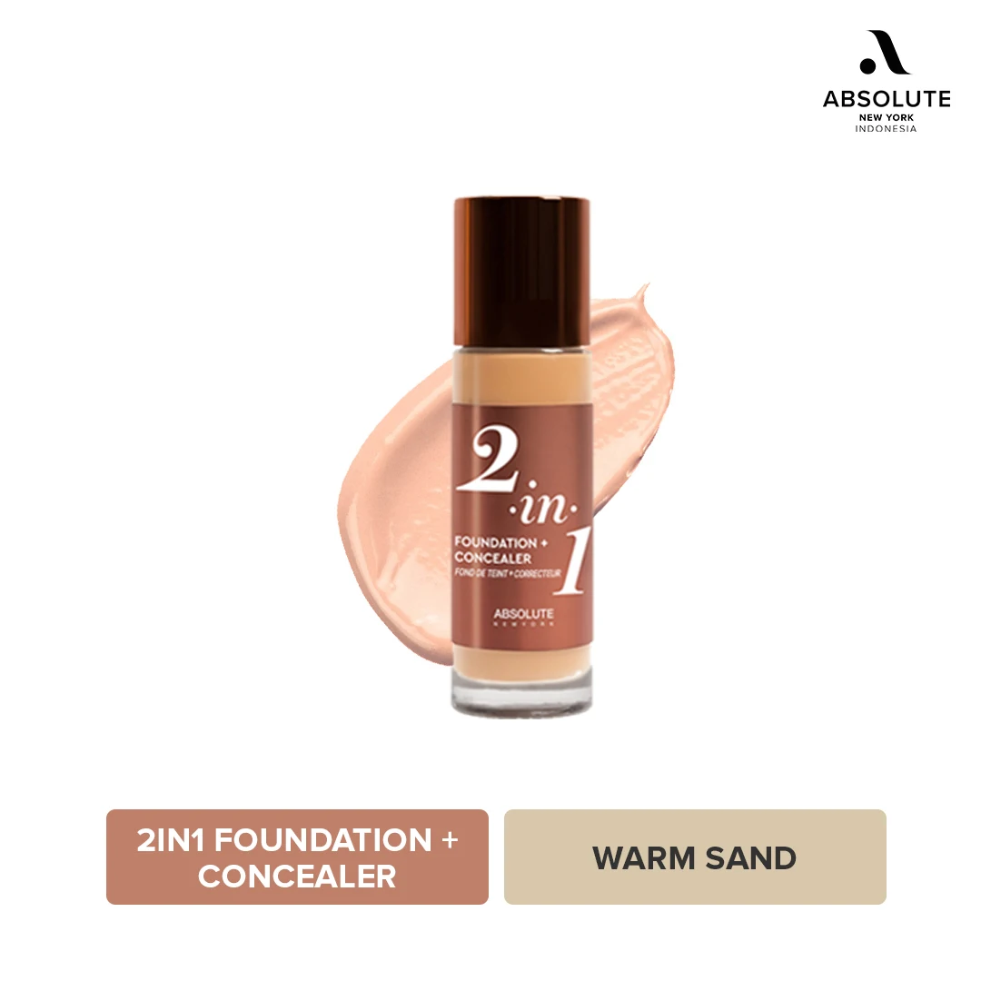 Absolute New York 2 in 1 Foundation & Concealer MFFC03 Warm Sand (2)