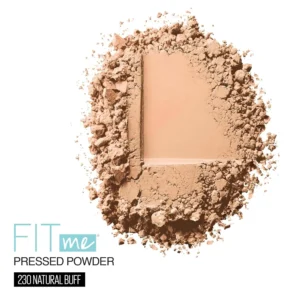 Maybelline Fit Me Matte and Poreless Pressed Powder Natural Buff 230 Swatch