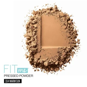 Maybelline Fit Me Matte and Poreless Pressed Powder Warm Sun 334 Swatch