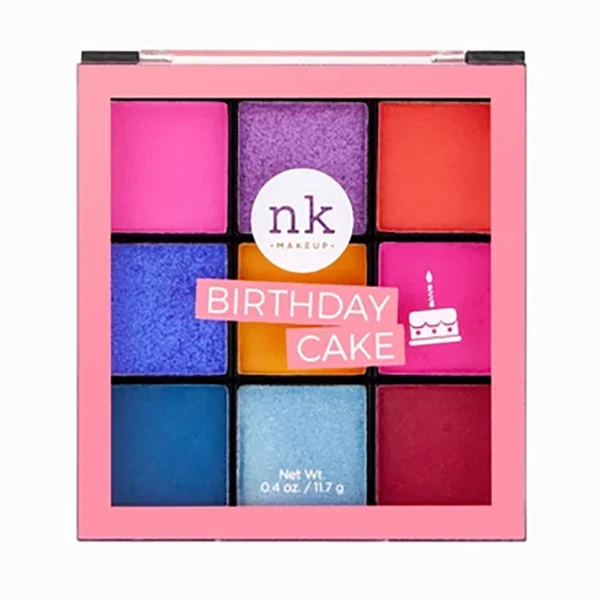 Nicka K Nine Color Eyeshadow Palette Birthday Cake
