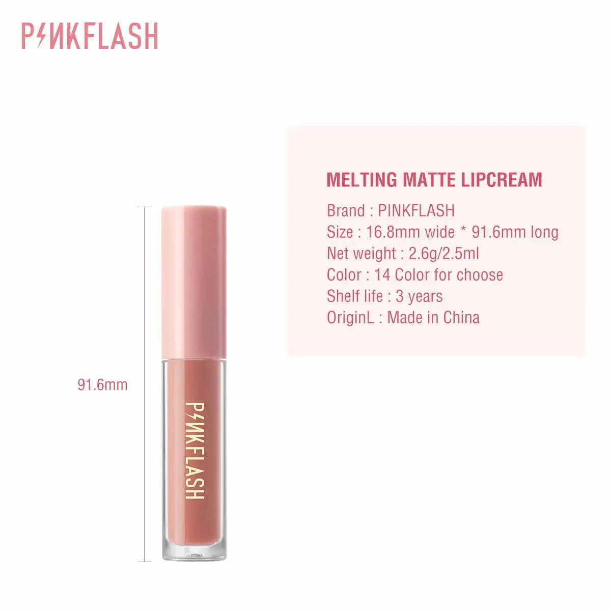 PINKFLASH Melting Matte Waterproof Lipstick