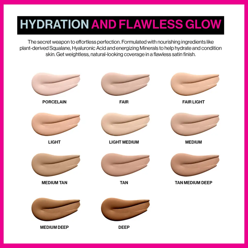 Wet n Wild Bare Focus Tinted Hydrator All Shades Swatches