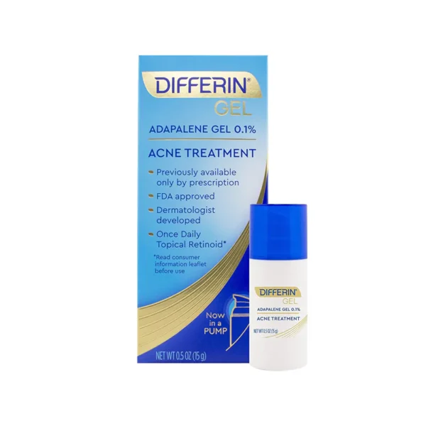 Acne Treatment Differin Gel with Adapalene with Pump