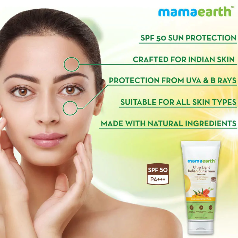 Mamaearth Ultra Light Indian Sunscreen SPF50 PA (2)