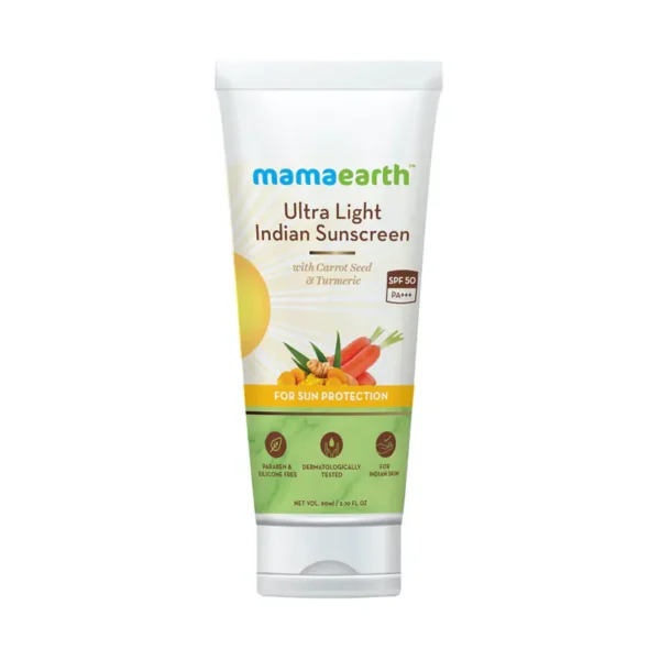 Mamaearth Ultra Light Indian Sunscreen SPF50 PA