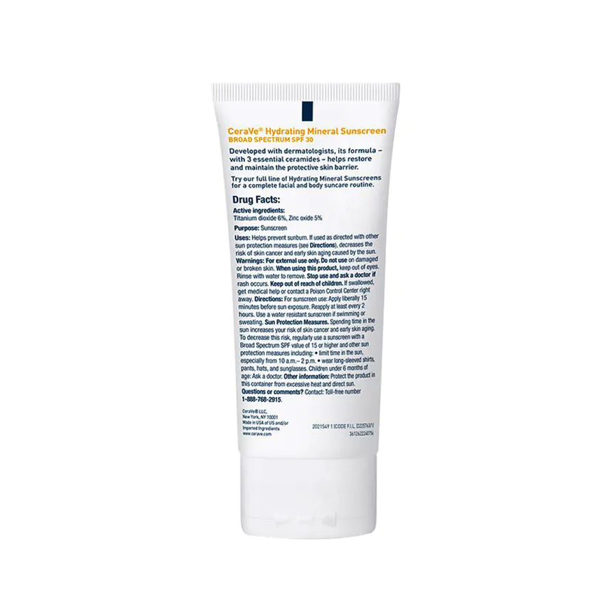 Cerave Hydrating Mineral Sunscreen Broad Spectrum (1)