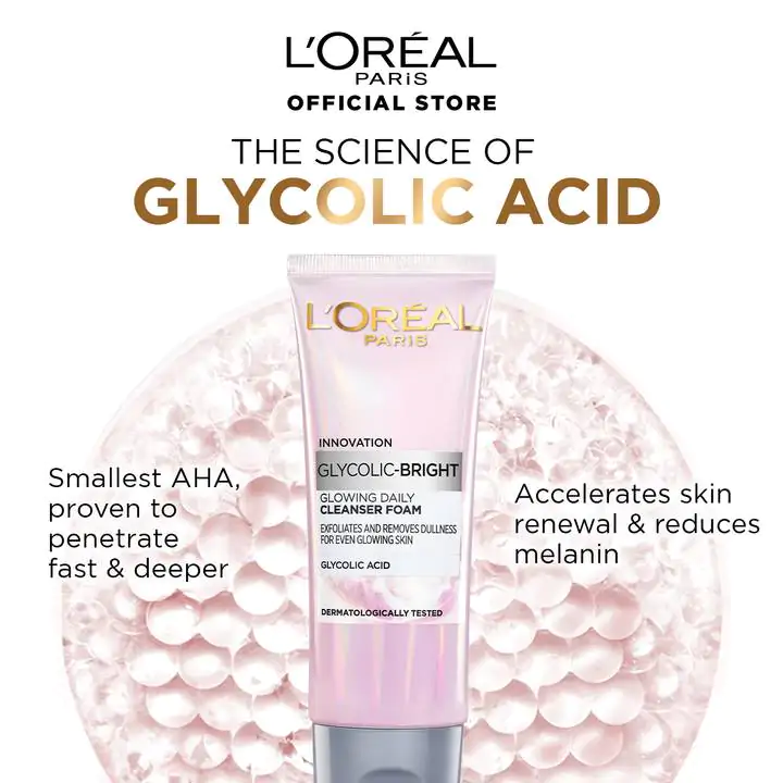 Loreal Paris Glycolic Bright Daily Cleanser Foam (2)