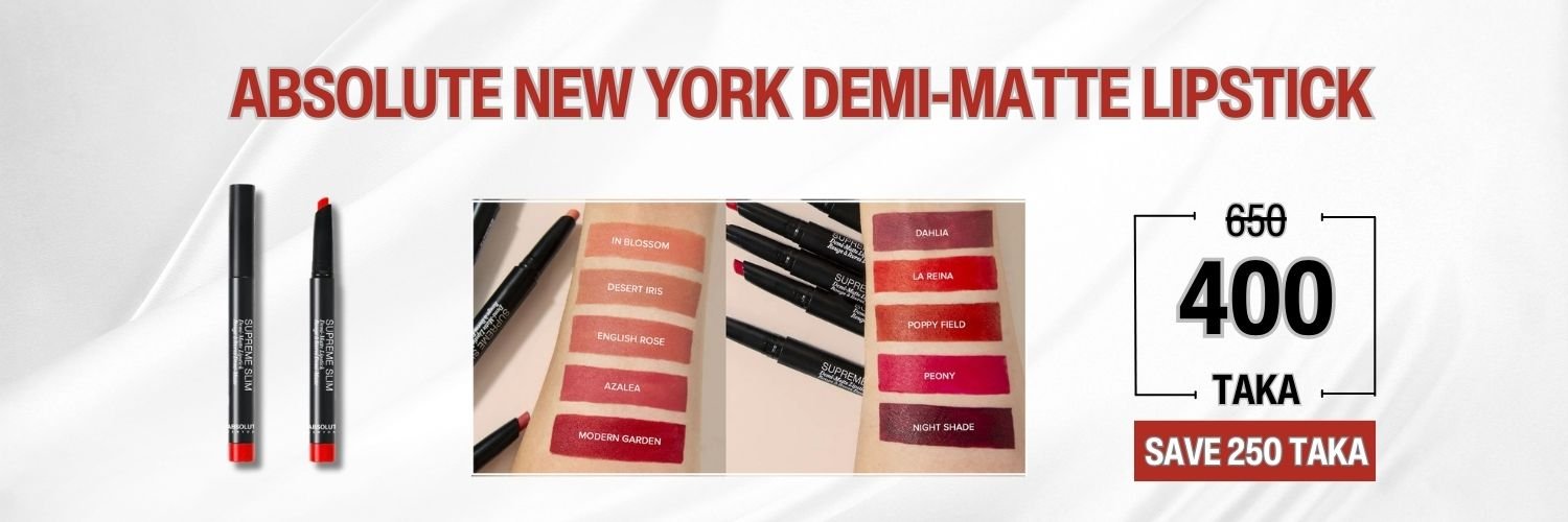 absolute new york demi matte lipstick price in bangladesh