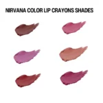 Nirvana color lip crayons shades
