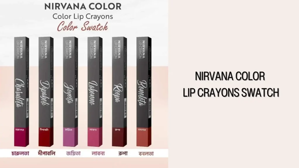 Nirvana color lip crayons swatch