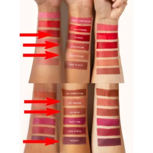 Absolute new york Matte Lipstick swatches