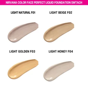 Nirvana Color Face Perfect Liquid Foundation Swatch