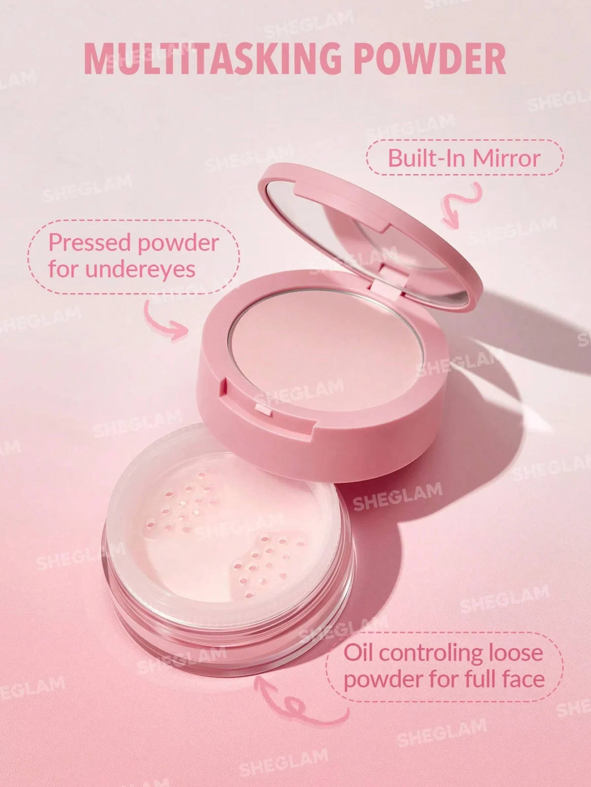 Sheglam Insta ready Face and Under Eye Setting Powder Duo 2