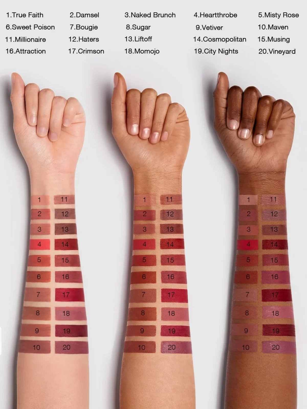 Sheglam Matte Allure Liquid Lipstick shades