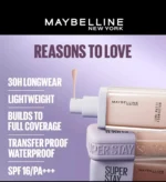 Maybelline Superstay Lumi Matte Foundation.