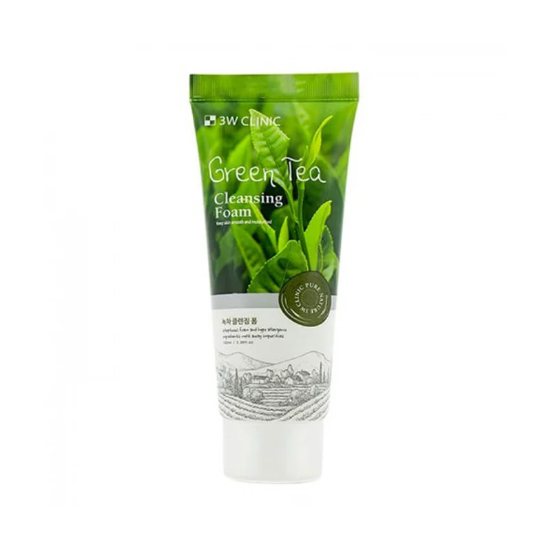 3W Clinic Green Tea Cleansing Foam 100ml